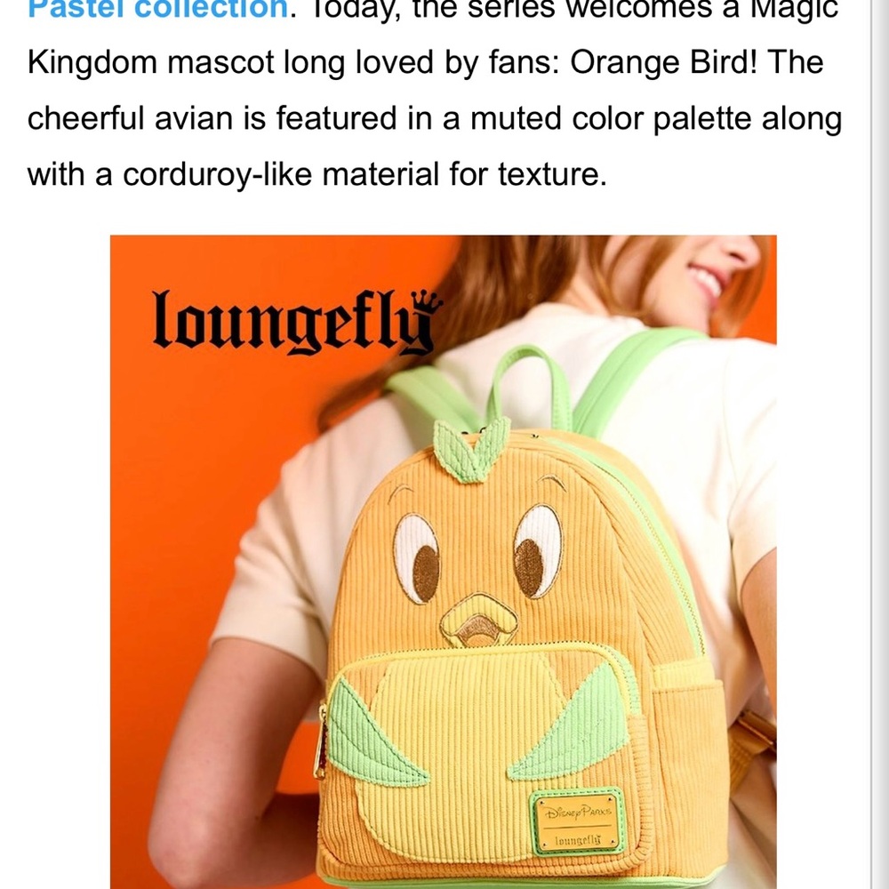 # 0706** The Orange Bird Backpack - Picture 3 of 15